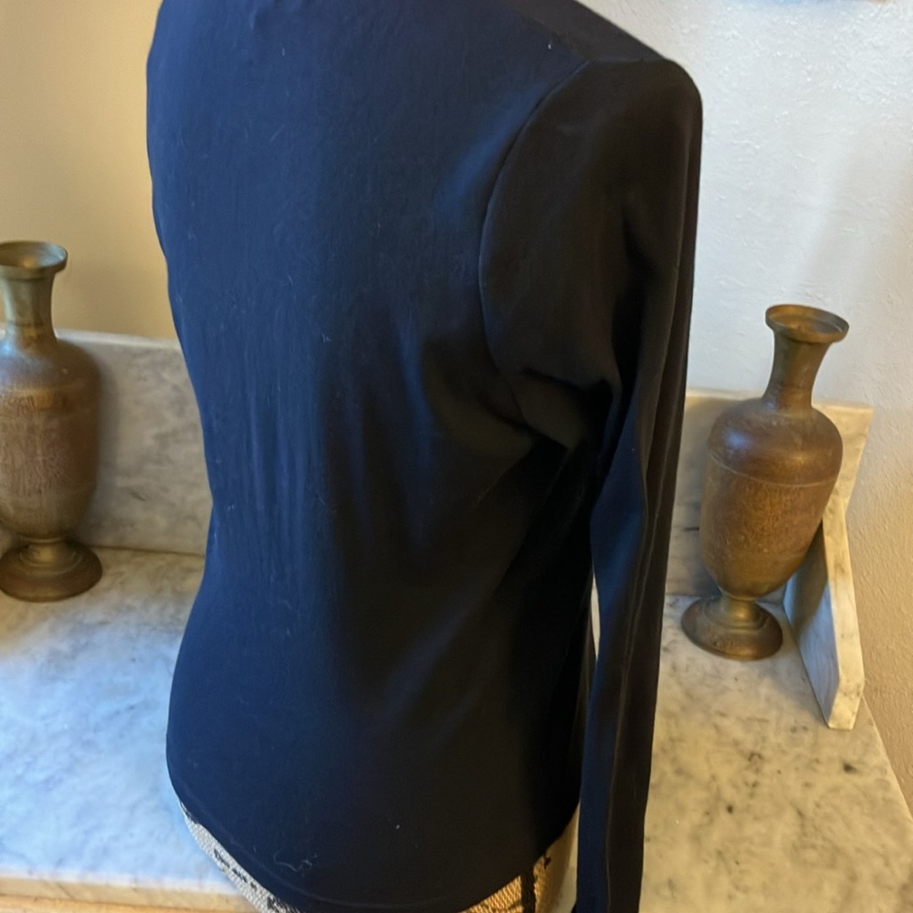 Anthropologie Shirt Gold Detailing Yet Casual Van Dress Up With Jewelry M! - Picture 4 of 8